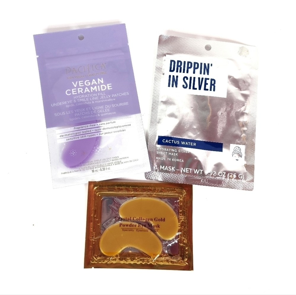 Skincare Trio, - Eye and Face Masks, New in Packaging
